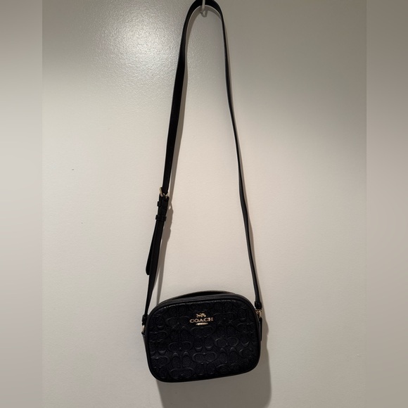 Coach Black Embossed Crossbody Bag - Picture 1 of 4
